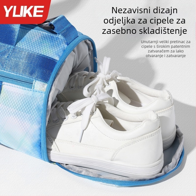 Yu ke Vanjska vodootporna torba za plivanje s odjeljkom za suho i mokro – jednostavan i moderan dizajn, poliester EVA, unisex, za odrasle i djecu