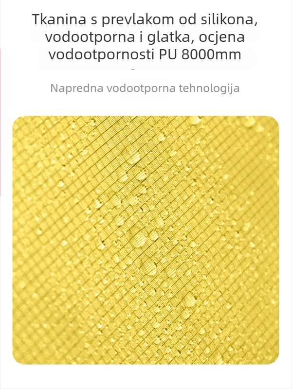 Vanjska vodootporna torba za kampiranje sa 20D silikonovim premazom, velik kapacitet, organizator odjeće za putovanja, prijenosno skladištenje