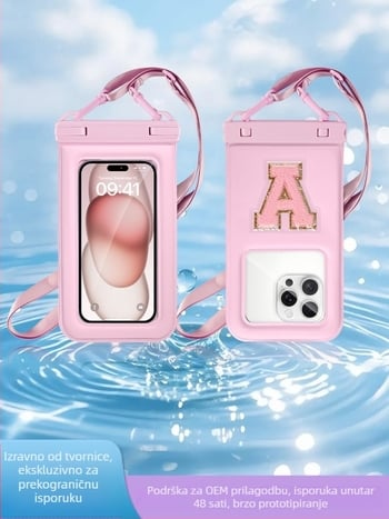 Vodootporna torbica za mobitel s dodirnim zaslonom – PVC materijal, Hiskey brend, tisk logotipa, pogodna za ronjenje i aktivnosti na otvorenom