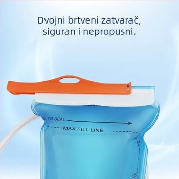 Vanjska torbica za hidrataciju, 2 L, PEVA, pogodna za biciklizam, trčanje i planinarenje; mogućnost tiska logotipa