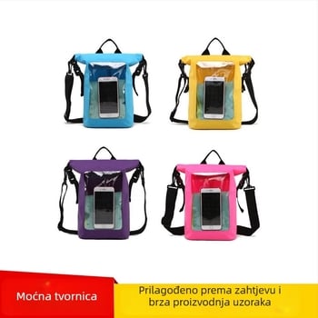 Vanjska vodootporna torbica za mobitel s prozirnim prozorom za ronjenje i raftanje, materijal 500D PVC mreža laminat, vodootporna tkanina, jednodjelna naramnica, mogućnost tiskanja logotipa