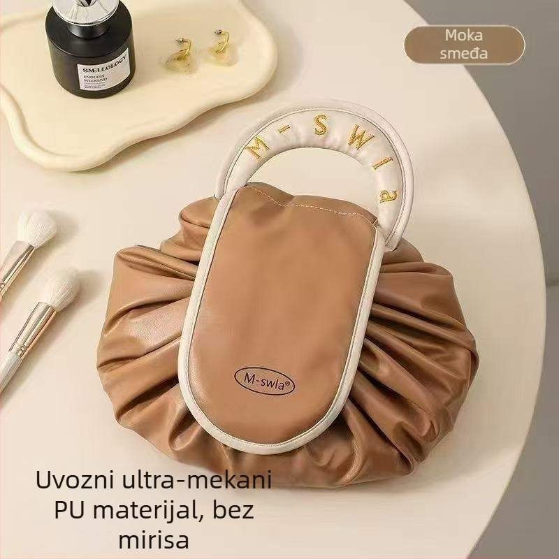 Vodootporna torbica za šminku s velikim kapacitetom, prenosna za putovanja, s vezom na šnuru, model 2025