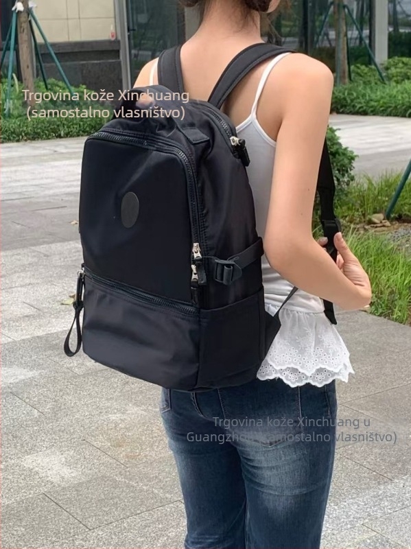 Nylon ruksak, unisex, 22L kapaciteta, vodootporan, za 15-inčni prijenosnik, zakrivljene naramenice