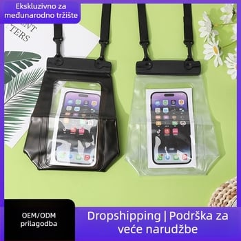 Vodootporna torbica za telefon – jednostavan stil, ekološki PVC materijal, vodootporna tkanina, tisk loga, prilagodba i licencirana privatna marka