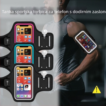 Nova verzija neoprenske naramenjske torbice za vanjske sportove s prozirnim prozorom osjetljivim na dodir