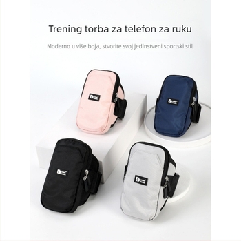 Torbica za nadlakticu za trčanje i vanjske sportove – unisex, poliester, prozračna i vodootporna, urban stil jednostavnog izgleda, Oxford podstava