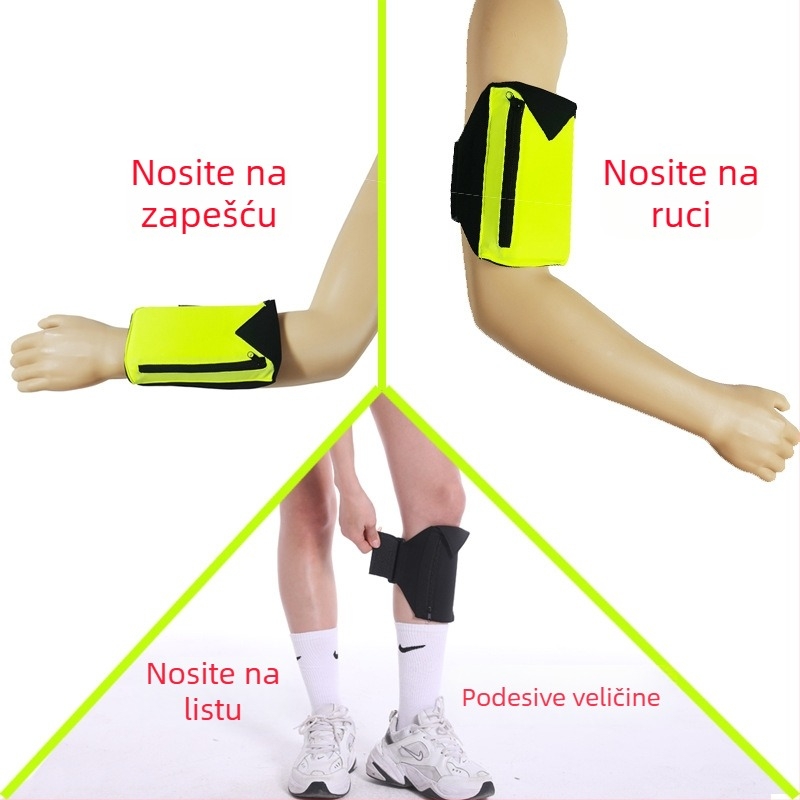 Torba za ruku za telefon za trčanje, unisex; materijal: diving cloth; tiskani logotip; brend: MENG TAI; mogućnost prilagođavanja