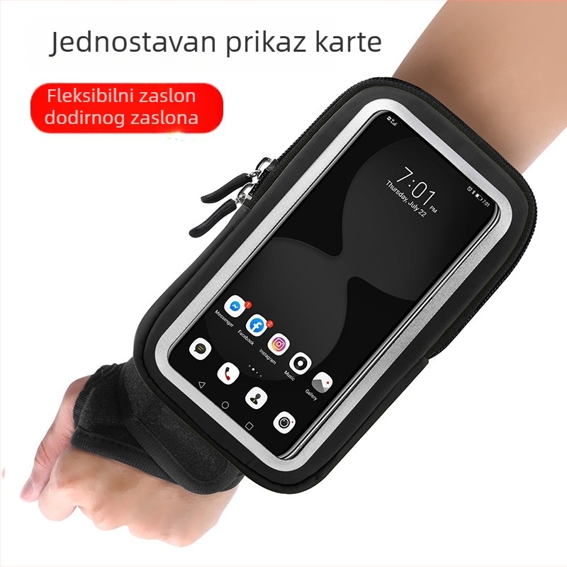 Torba za ruku za biciklizam — unisex, materijal za ronjenje, najlon podstava, za aktivnosti na otvorenom, ljeto 2025