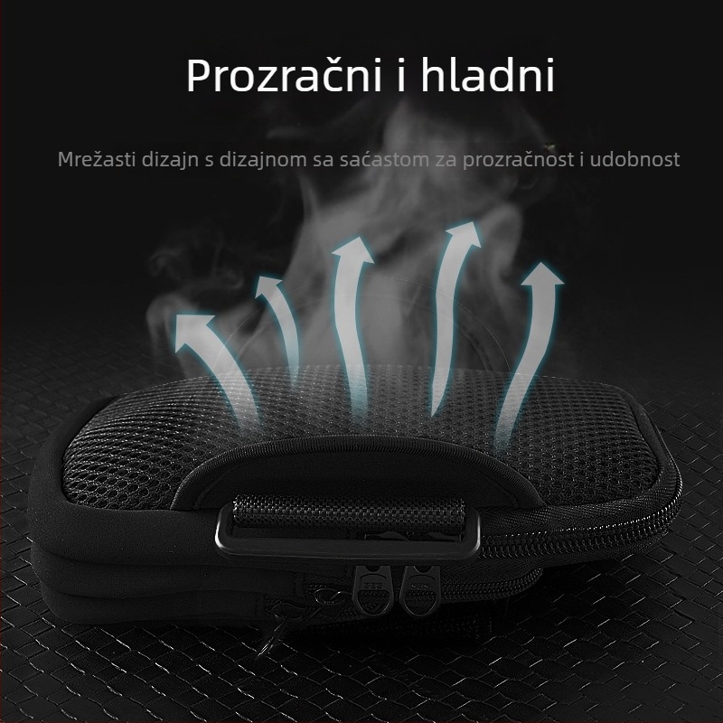 Torba za nadlakticu za trčanje, za muškarce i žene, vodootporna tkanina Nylon-Lycra, tri džepa, velik kapacitet