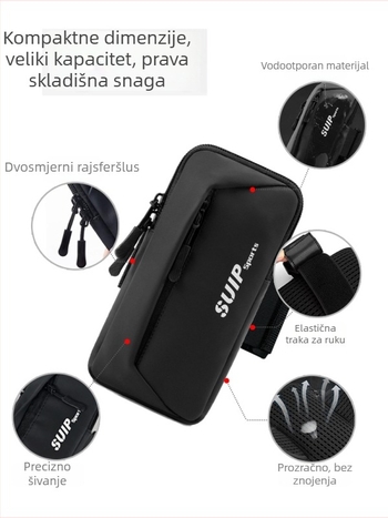Narukvica za telefon za trčanje – unisex, Oxford tkanina, vanjski sportovi, prozračna i otporna