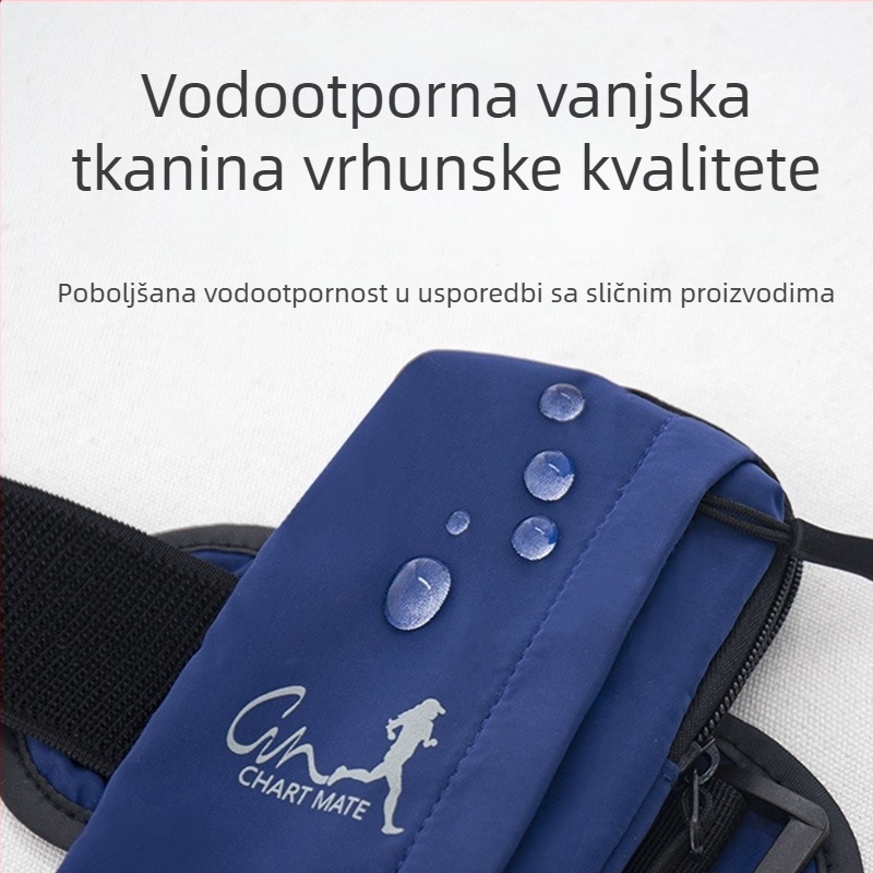 Trkaća narukvica za telefon, unisex, vodootporna, prozračna, ultra lagana, poliester