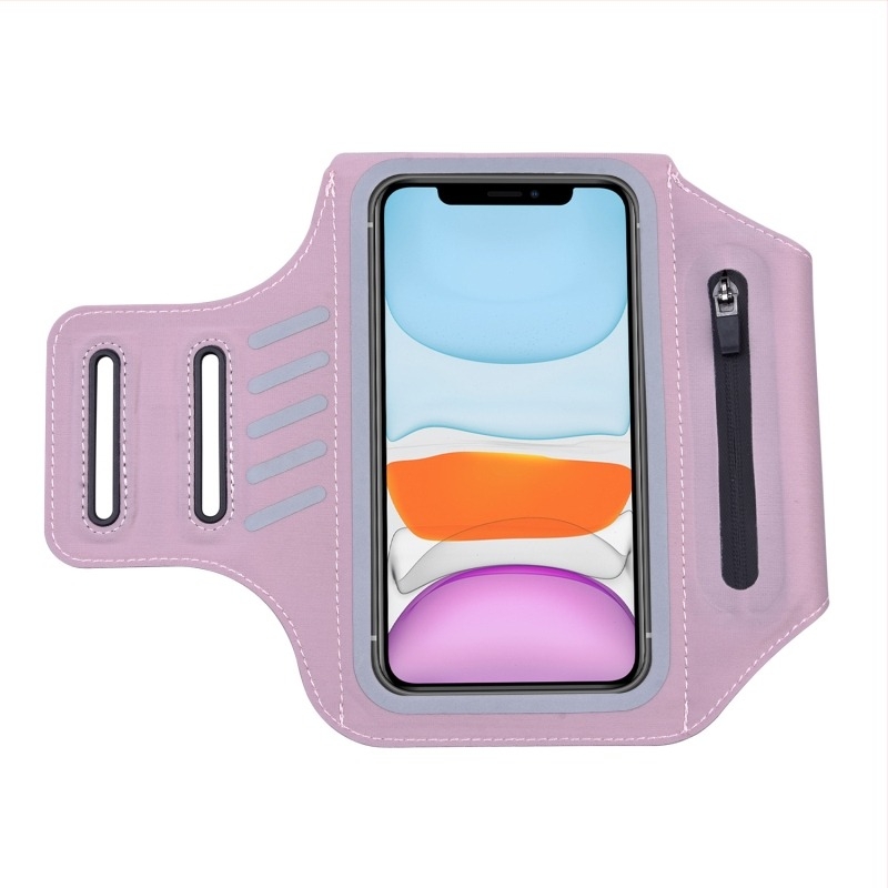 Narukvica za telefon za trčanje i biciklizam - unisex, poliester, s otisnutim logom, za vanjske sportove