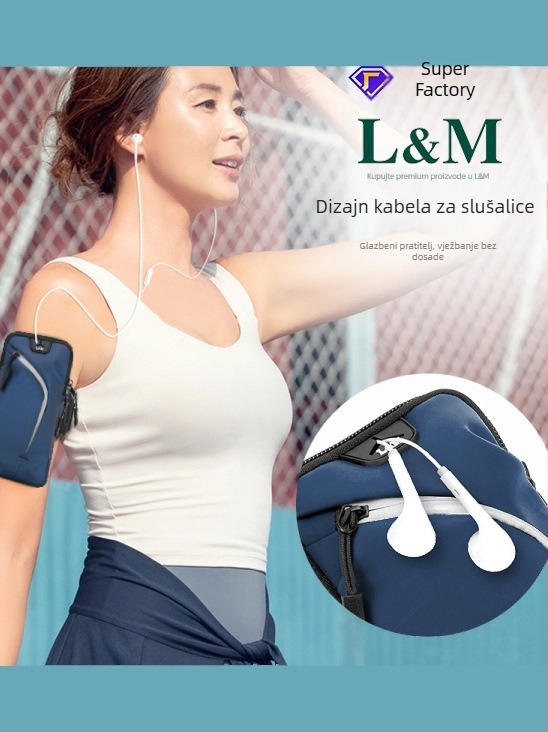 Unisex torbica za ruku za telefon za trčanje - Oxford tkanina, poliester podstava, prozračna, ultra lagana, vanjski sportovi