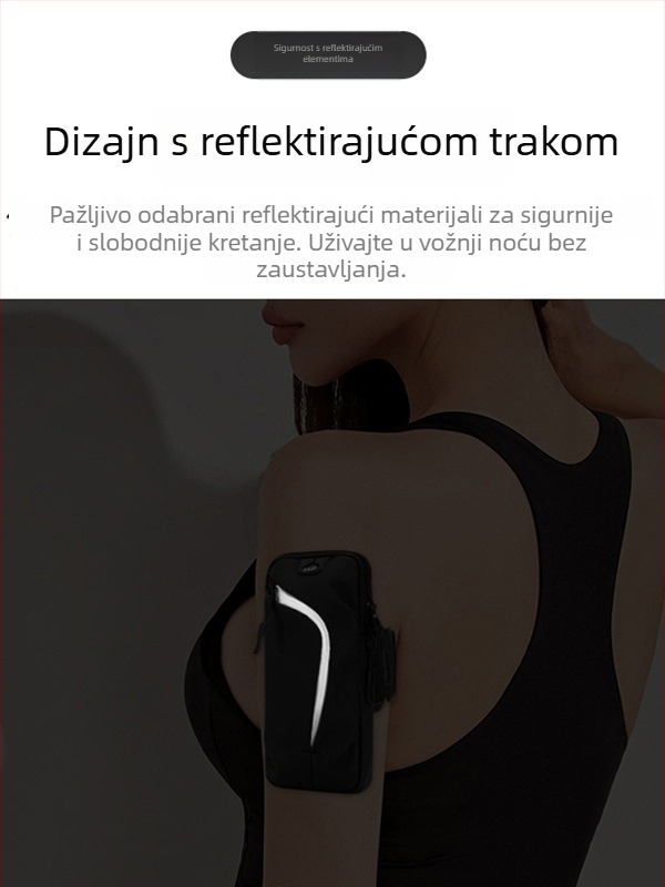 Unisex torbica za ruku za telefon za trčanje - Oxford tkanina, poliester podstava, prozračna, ultra lagana, vanjski sportovi