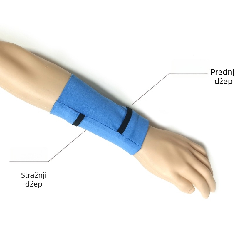 Sportska torbica za ruku za trčanje – unisex, model SW02, poliester, drži telefon i mini novčanik/ključeve, za vježbanje na otvorenom