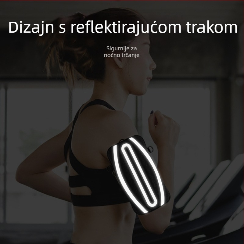 Torbica za telefon na ruci za trčanje — unisex, platno, prilagodljiv logotip, za vanjske sportove, torbica za ruku