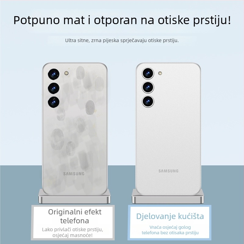 Kućište Samsung S24/S23/S22 Ultra – PC materijal, mat prozirni završni sloj, odvodi toplinu, otporno na udarce, otporno na otiske prstiju