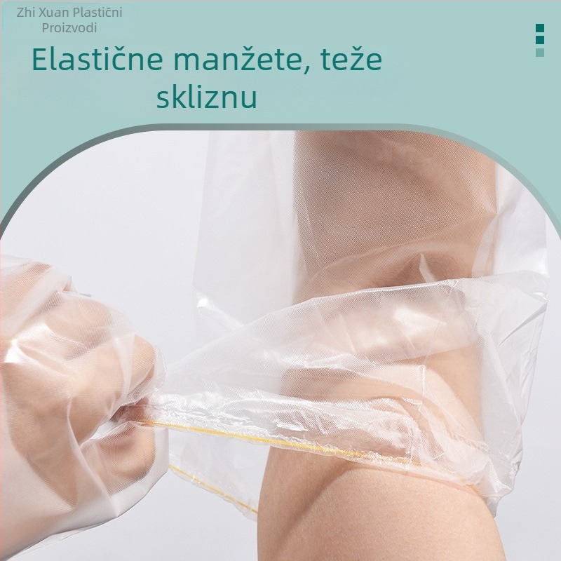 Jednokratne CPE rukavice s produženim krojem za pranje suđa i obradu hrane, vodootporne, pogodne za hranu