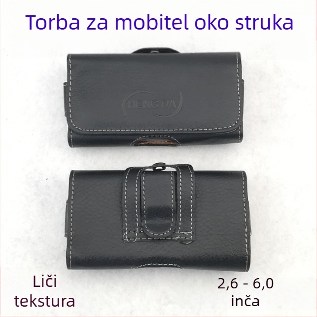 Futrola za telefon od umjetne kože za kaiš s preklopnim poklopcem