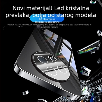 Maska za telefon VIVO s zaštitom leće, elektroplatirani ogledni završni sloj, PC materijal, protuklizna, otpornost na prašinu, otpornost na pad