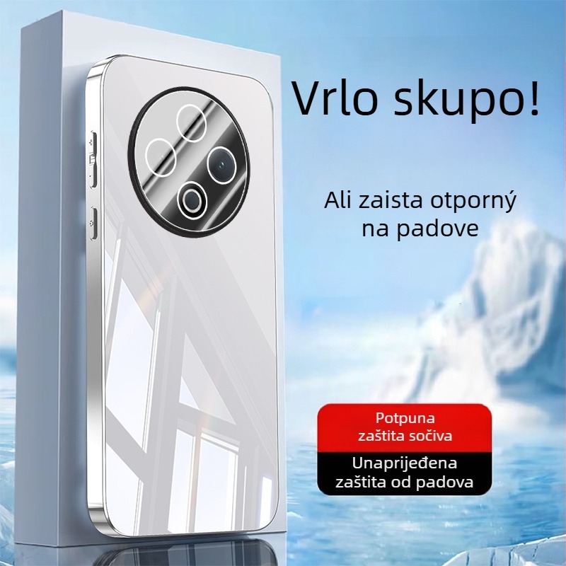 Maska za telefon VIVO s zaštitom leće, elektroplatirani ogledni završni sloj, PC materijal, protuklizna, otpornost na prašinu, otpornost na pad
