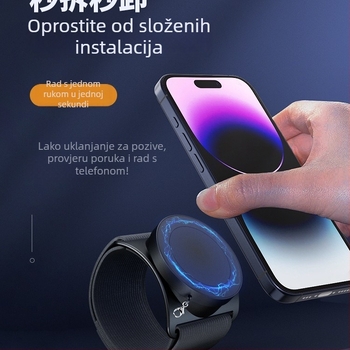Torba za ruku za telefon s magnetskim držačem i rotirajućim zglobnim trakama — unisex, za outdoor trčanje