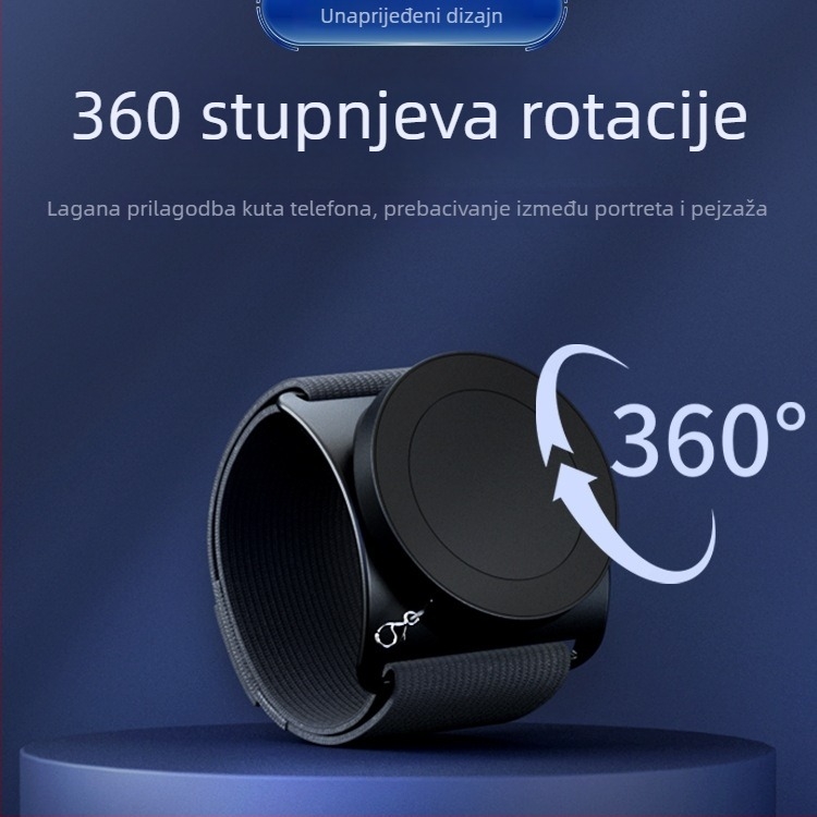 Torba za ruku za telefon s magnetskim držačem i rotirajućim zglobnim trakama — unisex, za outdoor trčanje