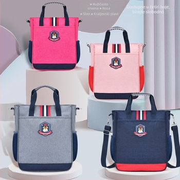 Unisex crossbody školska torba – vodootporna platnena, ultra lagana, proširiva, za osnovnu školu