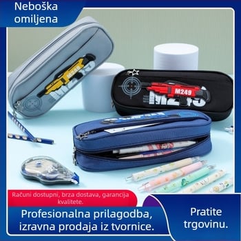 Kružni neseser za olovke od Oxford materijala, korejskog stila, muški dizajn, 36 komada u kutiji