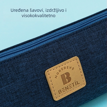 Torbica za olovke Deli – Oxford materijal, ležerni stil, opća namjena, bez IP autorizacije