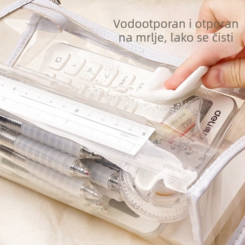 Li cao TPU prozirna pernica za olovke, ležernog stila, opća namjena, 1 kom