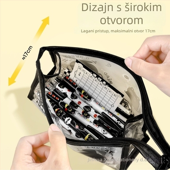 Pernica s mačjim karikaturnim dizajnom, prozirna PVC, Ximi, korejska verzija