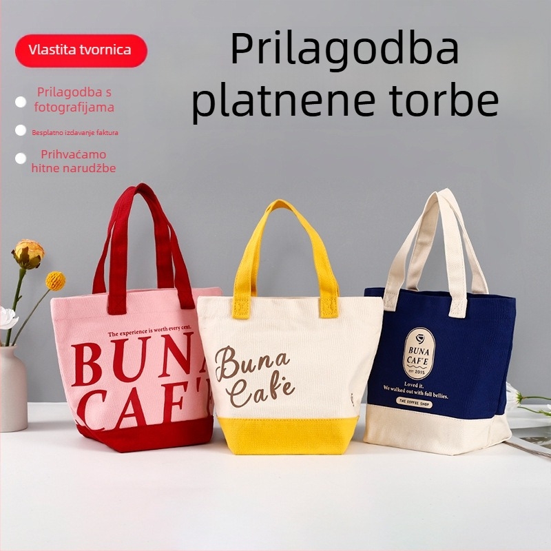 Prilagođena platnena torba s karikaturnim dizajnom za djecu – torba za ručak, školska torba s otiskom logotipa