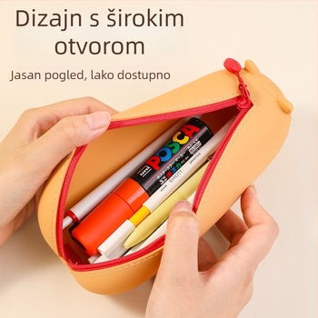 Silikonska pernica za djecu – unisex, japanski stil, sladak dizajn, kreativni školski pribor