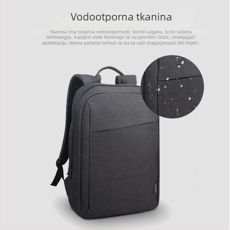 Ruksak za prijenosno računalo, 20–35 L, Oxford tkanina, unisex, poslovni stil s zakrivljenim naramenicama