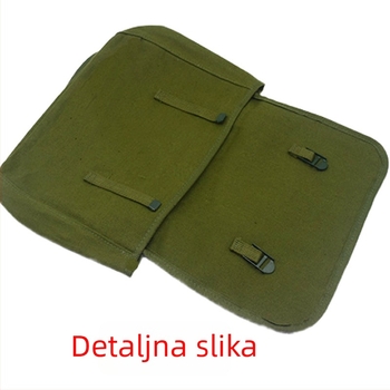 Retro platnasta torba u boji Liberation Green, mali ruksak Crvena Garda, jednodijelna poštanska torba s logom, za odrasle i djecu