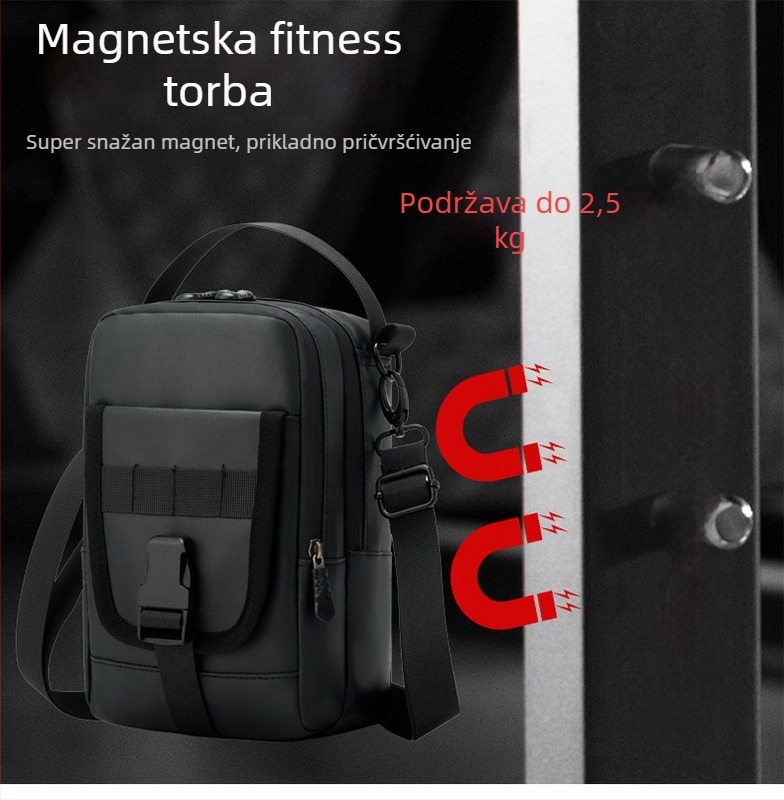 Tesiwei muška crossbody torba – PU vodootporna, ulični stil, jednobojni uzorak