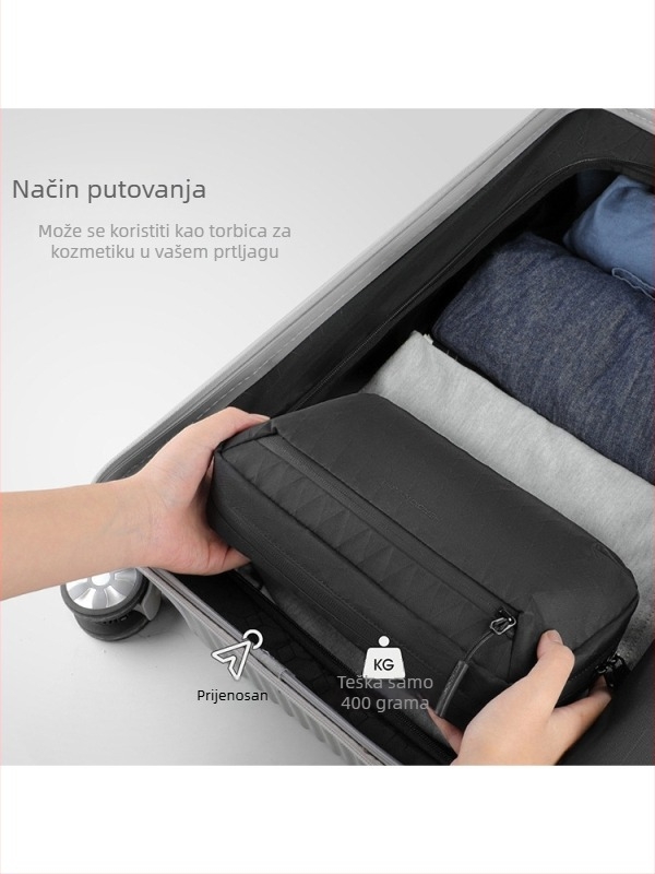 Muška crossbody torba od X-PAC-a, urbanog jednostavnog stila, prozračna, s odvojivim džepom za pohranu