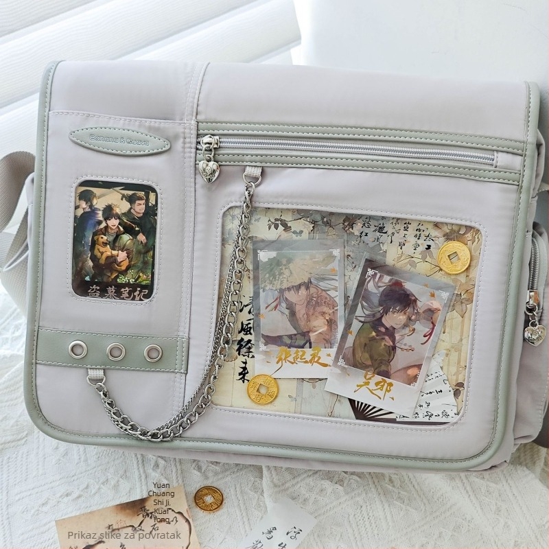 Muška torba preko ramena velikog kapaciteta — poliester uz PU podlogu, antibakterijska, pogodna za rekreacijska putovanja