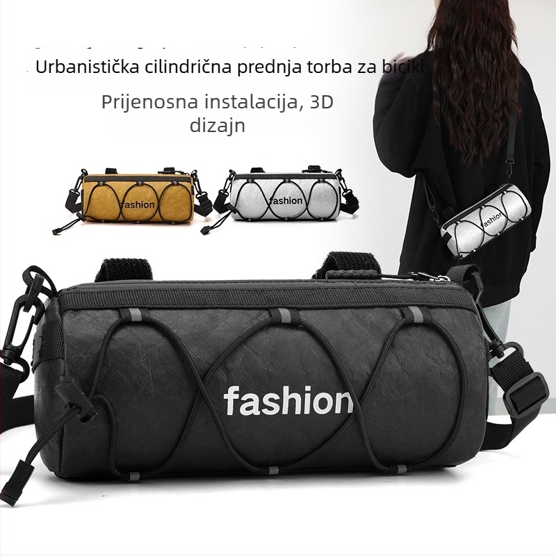 Muška sling torbica za bicikl — Materijal: Kraft papir; Podstava: poliester; Funkcija: smanjenje opterećenja; Stil: međunarodna moda; Proljeće 2025