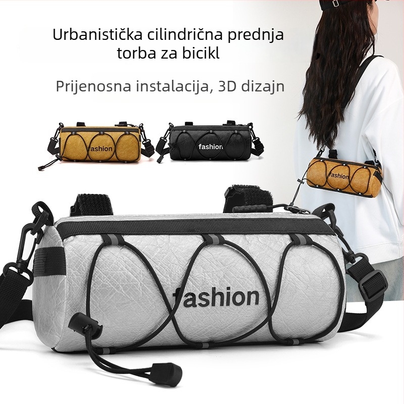 Muška sling torbica za bicikl — Materijal: Kraft papir; Podstava: poliester; Funkcija: smanjenje opterećenja; Stil: međunarodna moda; Proljeće 2025