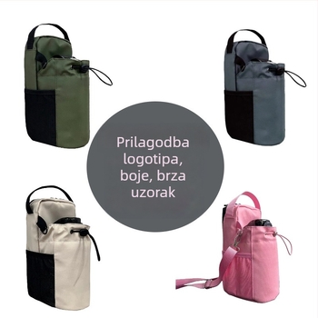 Muška torba preko ramena — gradski minimalistički stil, poliester, vodootporna, jednobojni dizajn, poliester podstava