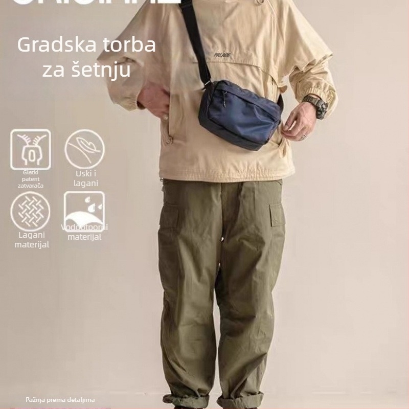 Muška crossbody torba od korduroja za poslovna putovanja