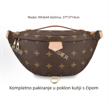 Muška torbica za prsa – gradski jednostavan stil, PVC materijal, vodootporna i proširiva, podstava od platna, uzorak s slovom