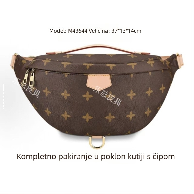Muška torbica za prsa – gradski jednostavan stil, PVC materijal, vodootporna i proširiva, podstava od platna, uzorak s slovom