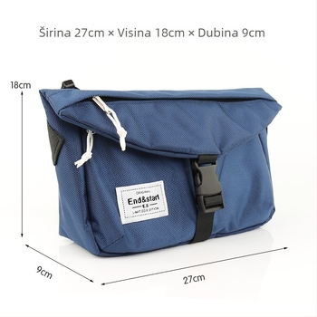 Muška torba preko ramena za slobodno vrijeme, Oxford plat, podstava od poliestera, model 4230, jednostavan uzorak