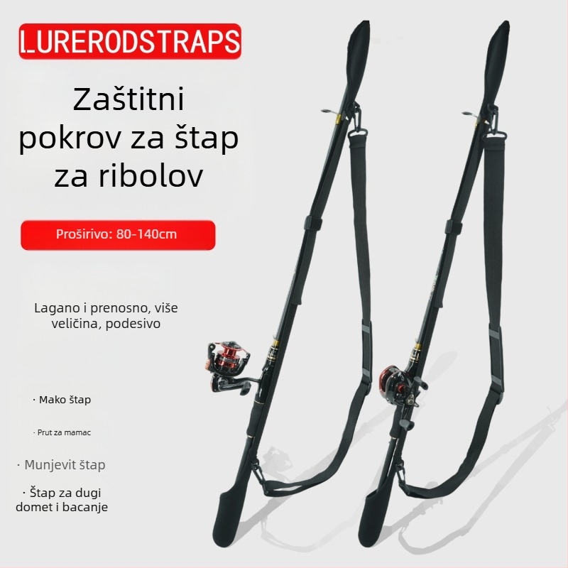 Zaštitni pokrov štapa za mamce s remenom – Torba za štap i univerzalna skladišna torba