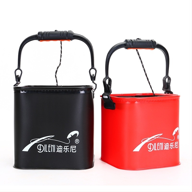 Deloni EVA sklopiva ribarska kanta s užetom i mrežom