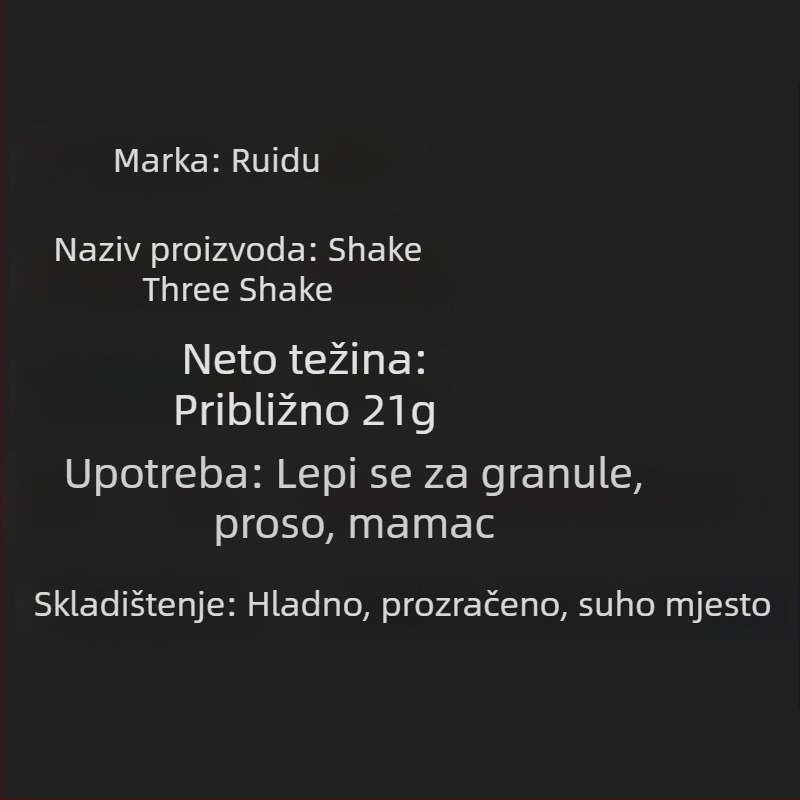 Sharpness Ljepljiva praškasta mamac dodatak — atomizirani mamac za rezervoare