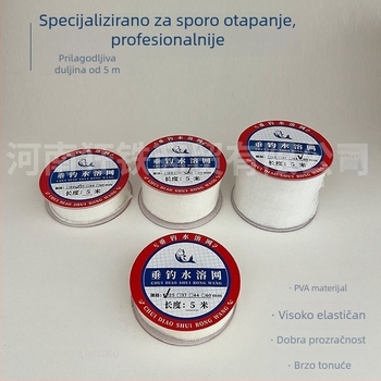 PVA sporo otapajuća vodotopiva mreža za ribolov, materijal za gnijezdo mamaca za rezervoar i divlji ribolov